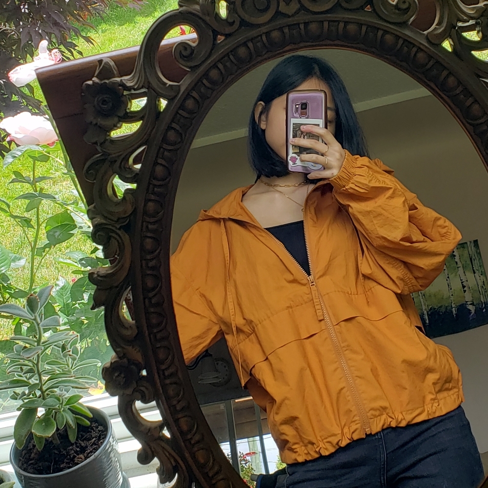 UNIQLO Windbreaker Jacket - mustard yellow, size S - Picture 1 of 4